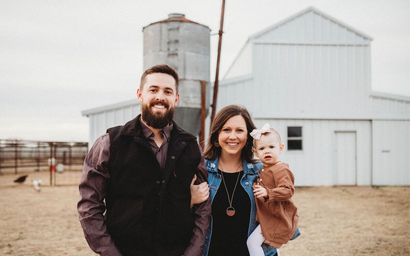 Dr. Stephen Young with his wife and daughter